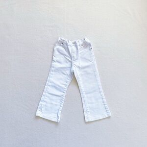 Children's Place Toddler Girl White Bootcut Flare Stretch Denim Jeans Cotton 3T